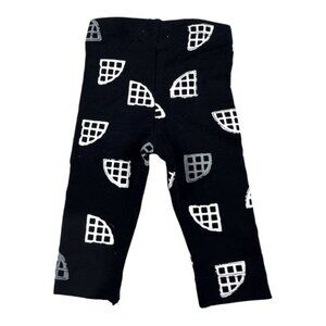 Miles Black and White Leggings Size 6 Months
